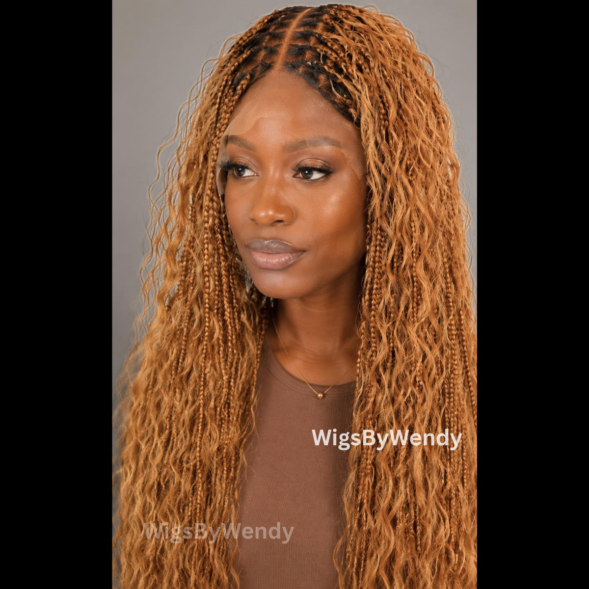 30inches Knotless Boho Box Braids Wig For Black Women