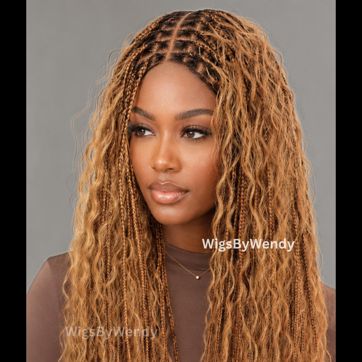 30inches Knotless Boho Box Braids Wig For Black Women